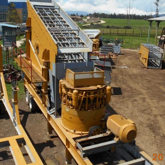 Planta Portátil Secundaria para Trituración de Piedra Cono ELJAY54